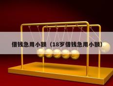 借钱急用小额（18岁借钱急用小额）