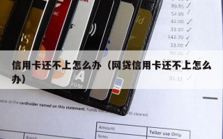 信用卡还不上怎么办（网贷信用卡还不上怎么办）