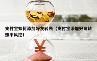 支付宝如何添加好友转账（支付宝添加好友转账不风控）