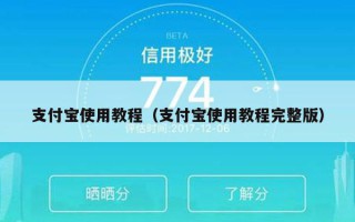 支付宝使用教程（支付宝使用教程完整版）