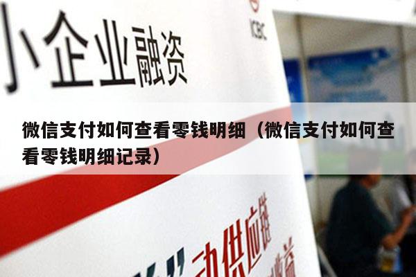 微信支付如何查看零钱明细（微信支付如何查看零钱明细记录）