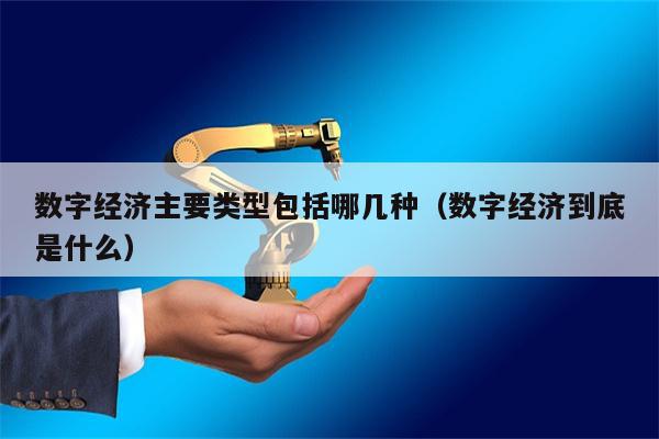 数字经济主要类型包括哪几种（数字经济到底是什么）