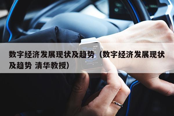 数字经济发展现状及趋势（数字经济发展现状及趋势 清华教授）