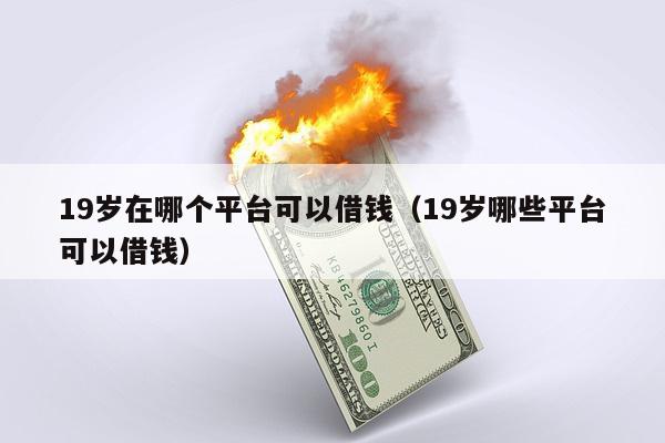 19岁在哪个平台可以借钱（19岁哪些平台可以借钱）